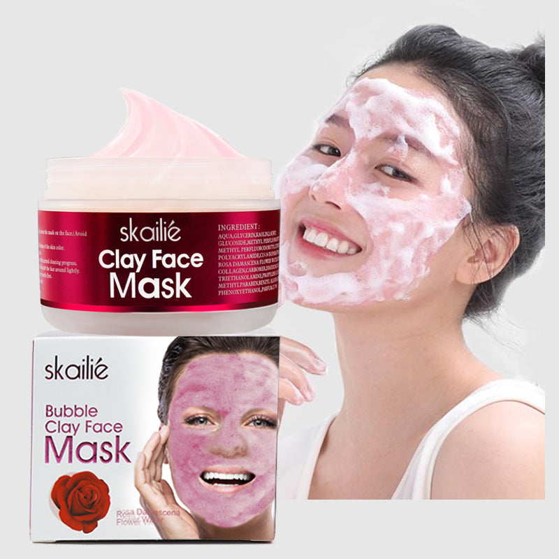 Clay Rose Face Mask for Glowing Skin